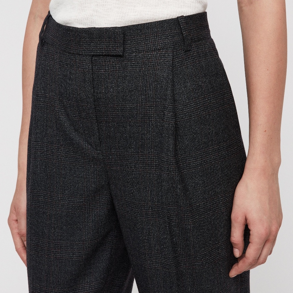 All Saints Harriet Checked Trousers Size 4